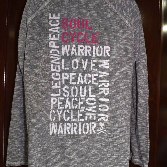SoulCycle Gray Baha Hoodie Size Medium - Picture 2 of 13